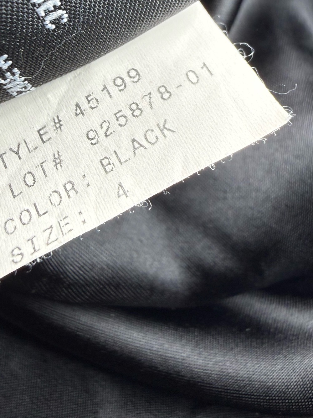 DKNY Wool Cashmere Blend Coat Black Button Front Womens Size 4 - Picture 4 of 4